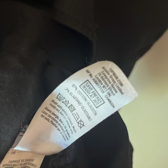 Topman Black Stretch Skinny Fit Button Down - Picture 4 of 4